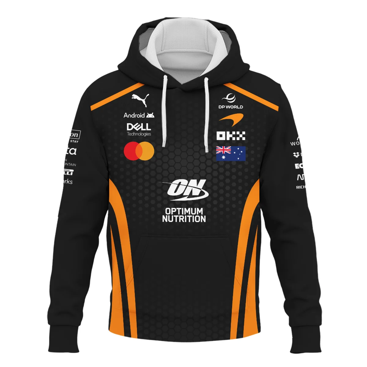 2026 Oscar Piastri McLaren F1 Teamwear Hoodie BLOP26226A1HD - Orange - Image 2