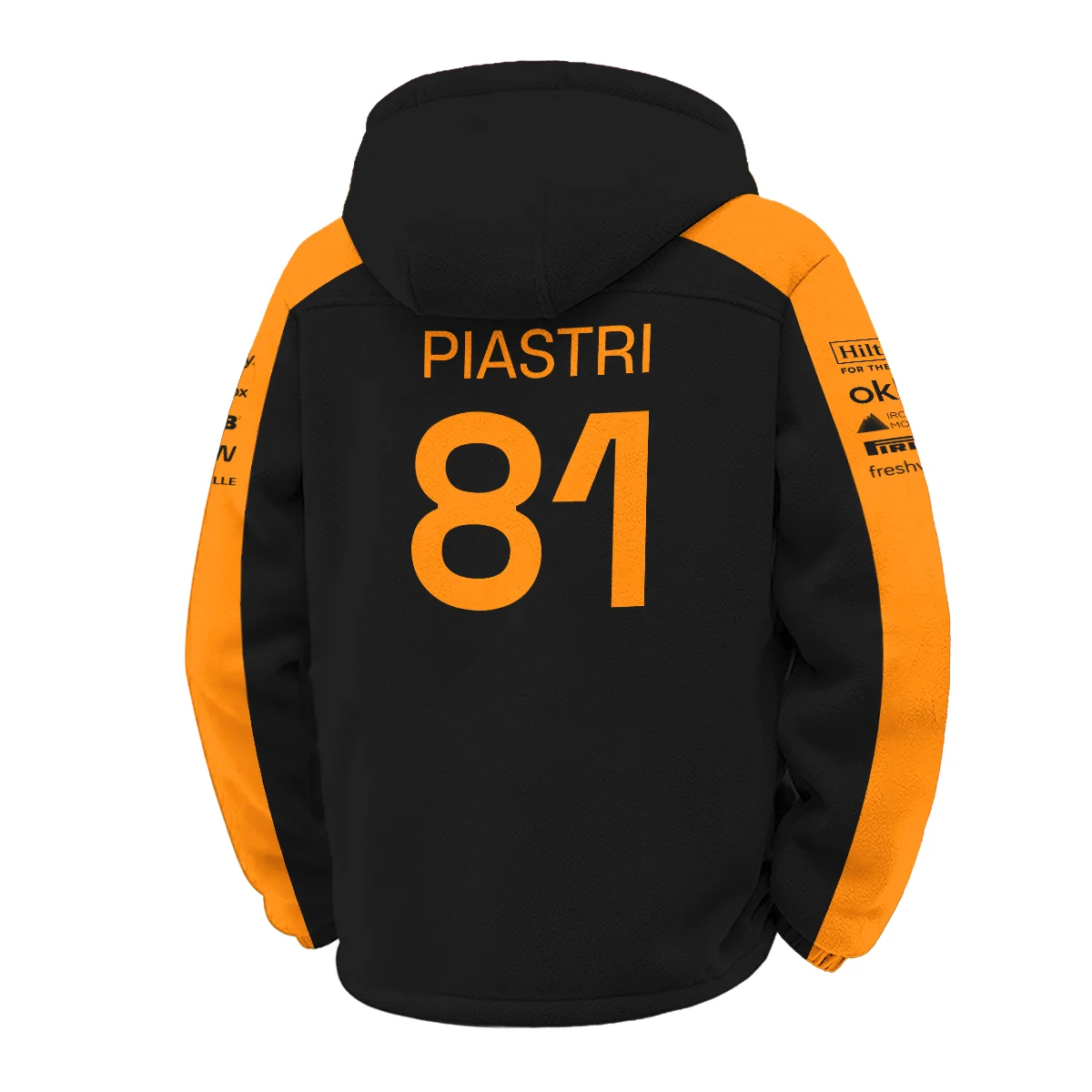 2026 Oscar Piastri McLaren F1 Teamwear Winter Fleece Jacket BLOP4226A1WFJ - Orange - Image 3