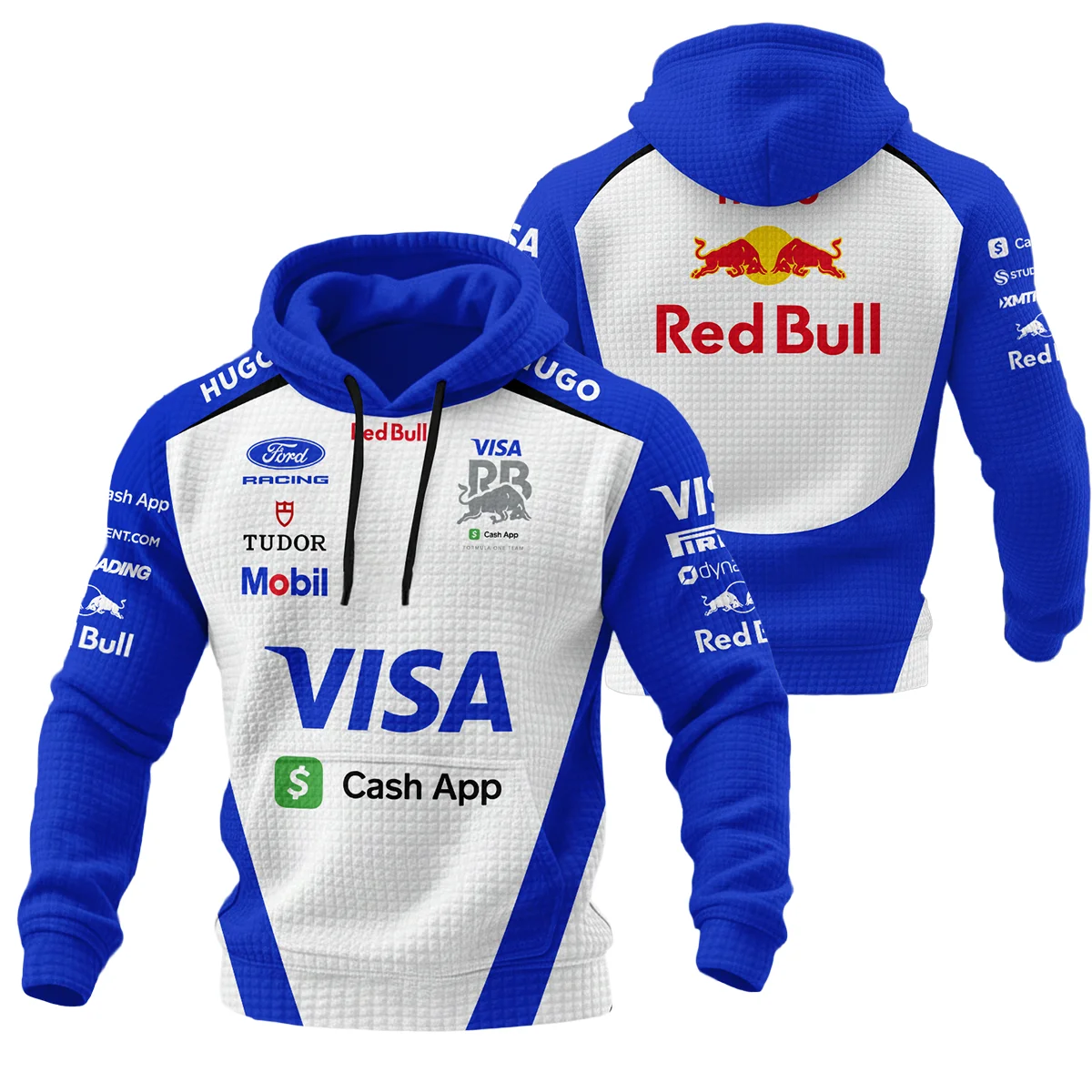 2026 Racing Bulls F1 Teamwear For Fans Hoodie Quilted Waffle BLVARAC160125A01HQW - Pit Lane Clothing