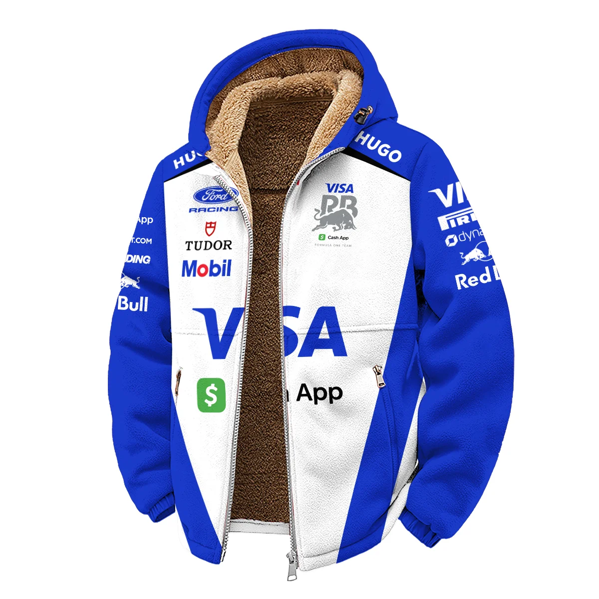 2026 Racing Bulls F1 Teamwear For Fans Winter Fleece Jacket BLVARAC160125A01WFJ - Image 2