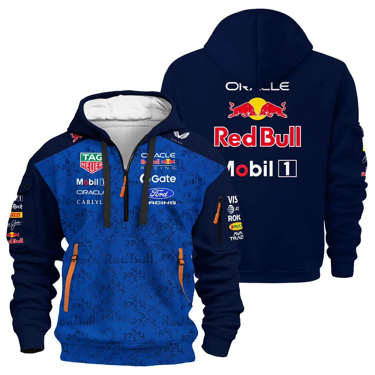 2026 Red Bull Racing F1 Teamwear For Fans Hoodie Half Zip BLVARB160125A03HDF - Trackside Outfit