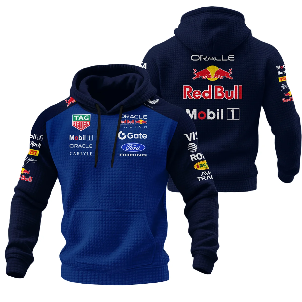 2026 Red Bull Racing F1 Teamwear For Fans Hoodie Quilted Waffle BLVARB160125A01HQW - Race Day Outfit