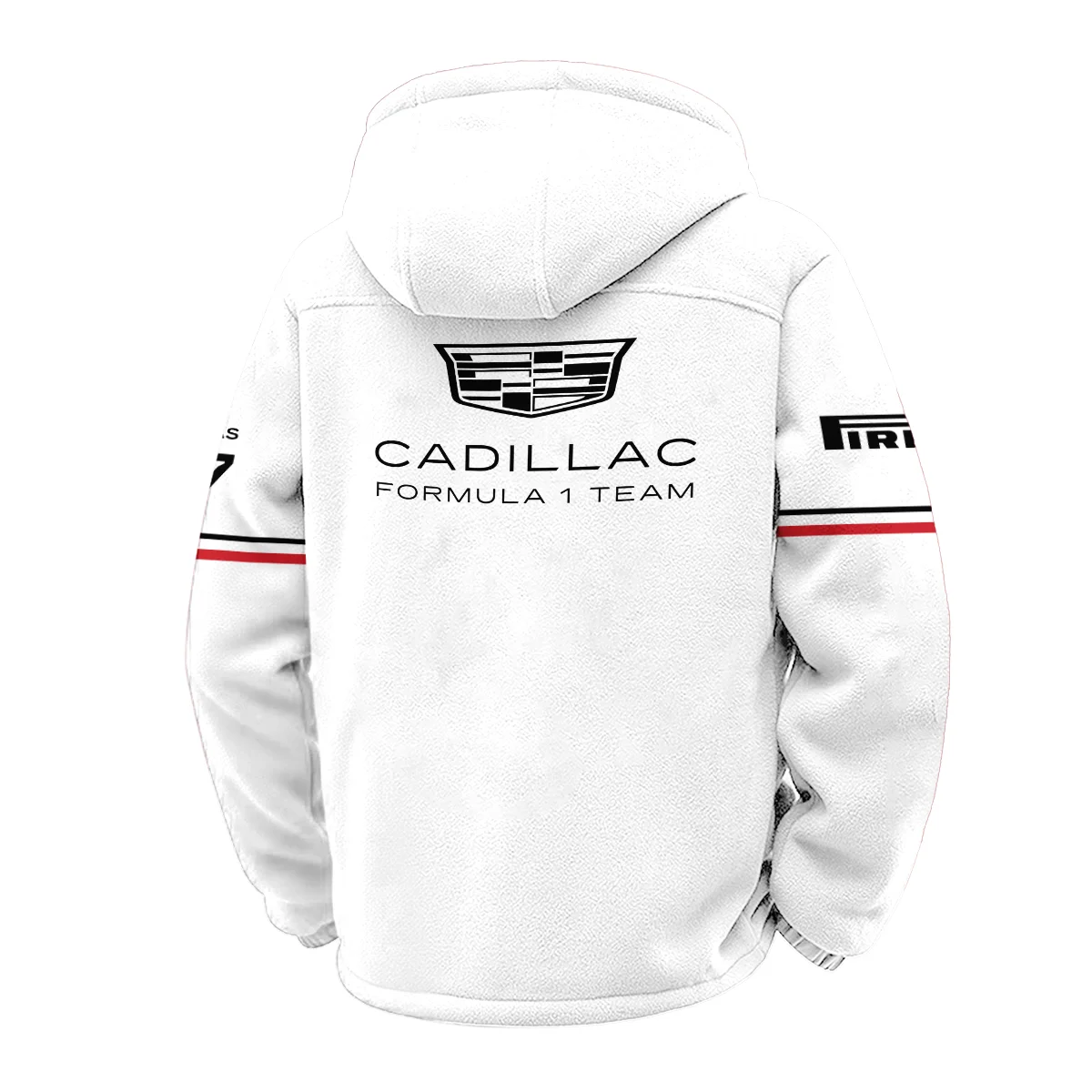 2026 Valtteri Bottas Cadillac F1 Teamwear Winter Fleece Jacket BLVACDL9226A1WFJ - White - Image 3