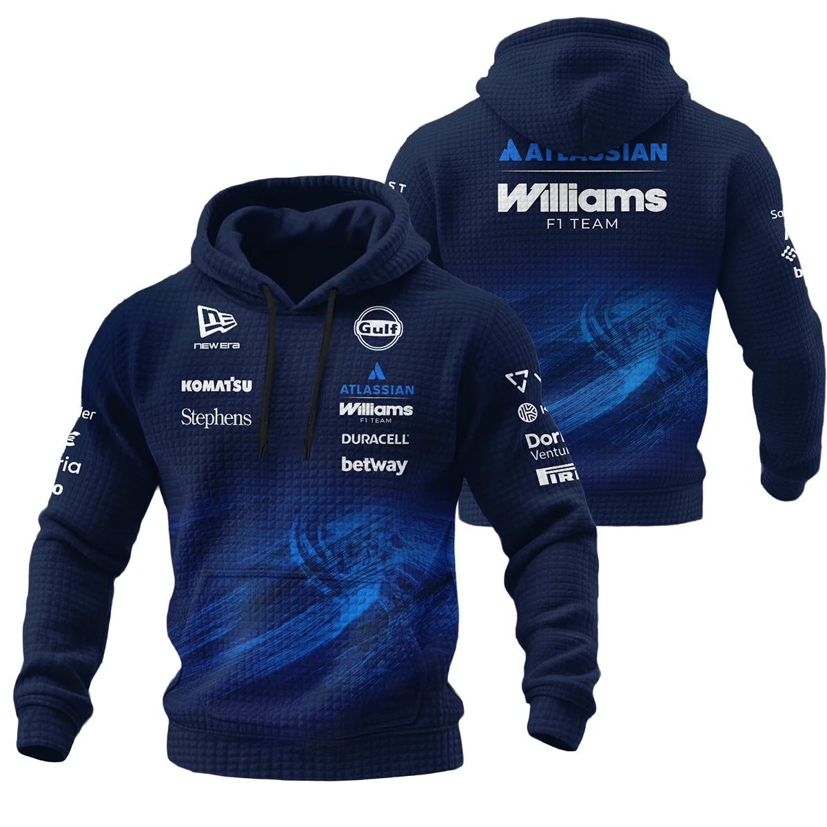 2026 Williams F1 Teamwear Hoodie Quilted Waffle BLVAWIL1226A1HQW - F1 Fan Gear