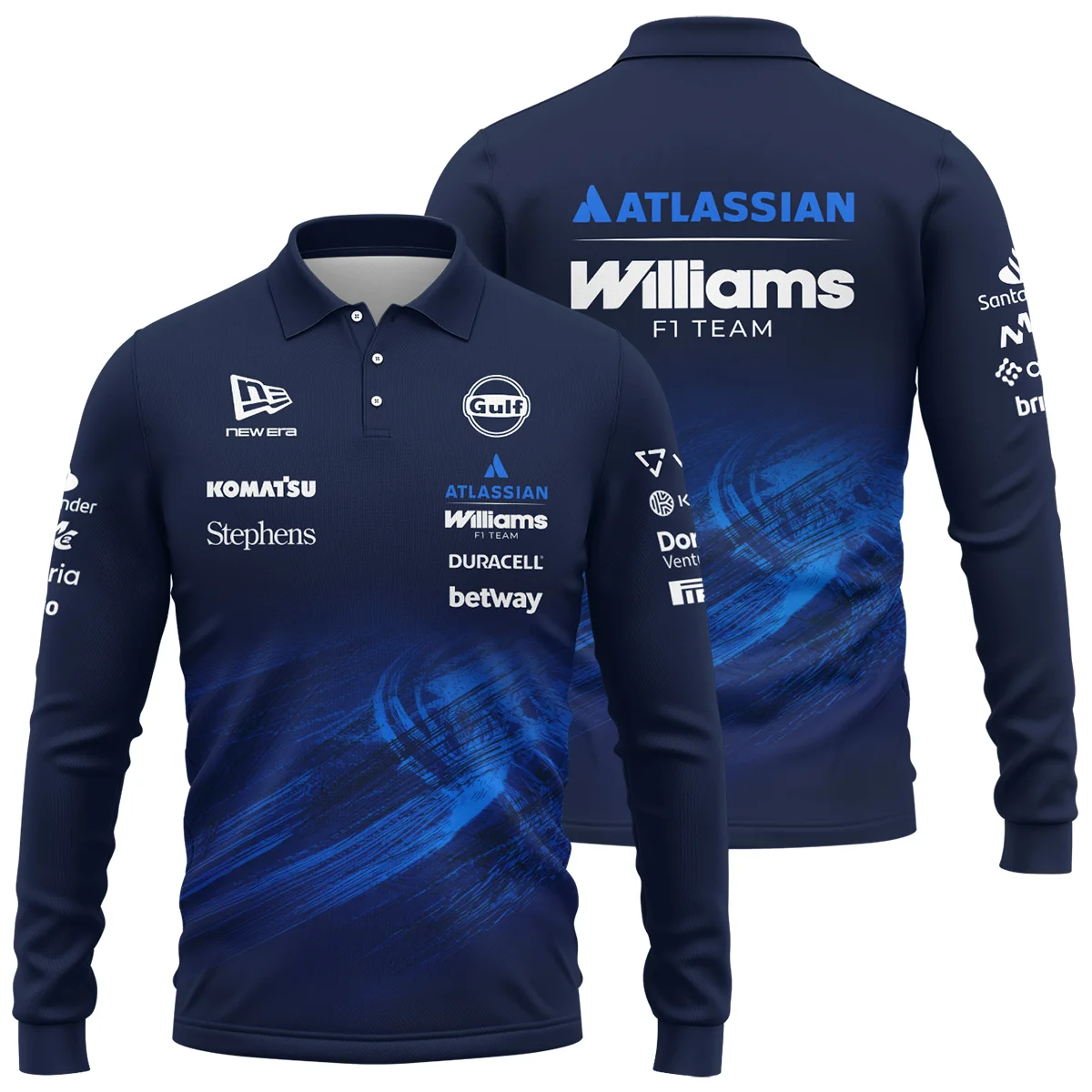 2026 Williams F1 Teamwear Long Polo Shirt BLVAWIL1226A1LPL - Trackside Outfit