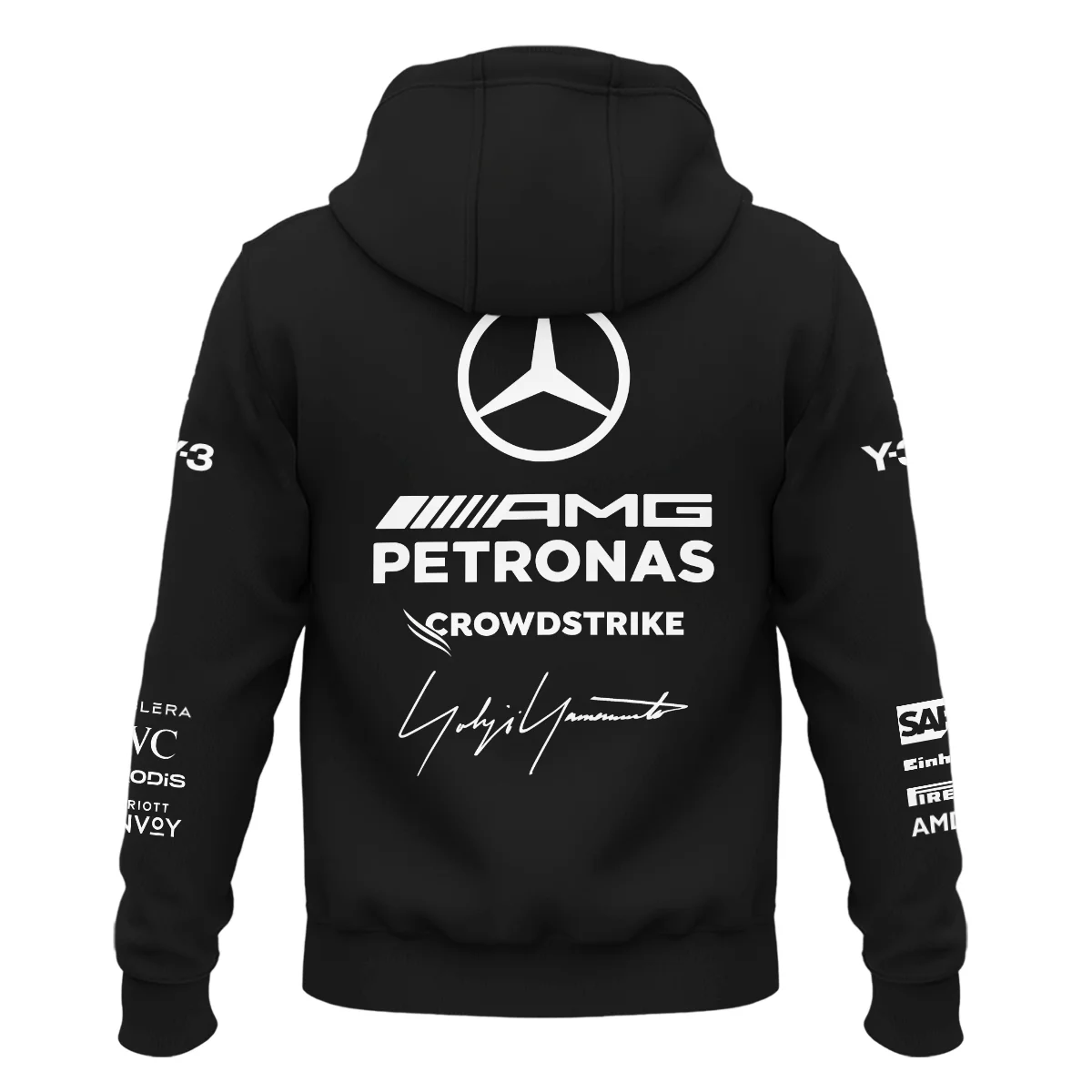 2026 Y-3 x Mercedes F1 Teamwear - Zipper Hoodie BLMER18326A3ZHD - Image 3