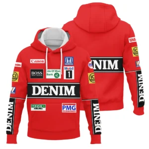 1986 Nigel Mansell Racing Suit Williams F1 Hoodie BLNM29725A4HD - Race Day Outfit