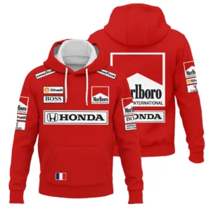 1989 Alain Prost Racing Costume Ferrari F1 Team Hoodie BLVAAP070725A01HD - Race Day Design