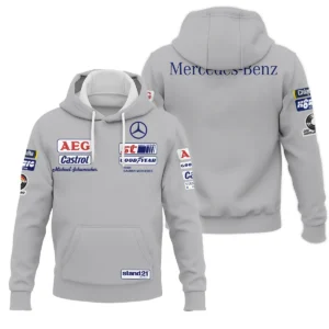1990 Michael Schumacher Race Suit Mercedes F1 Hoodie BLVAMC020925A5HD