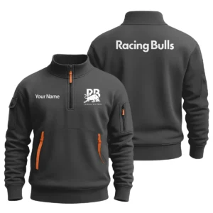 Racing Bulls F1 Team Logo Fashion Sweatshirt Half Zipper BLFO6825A1RAC