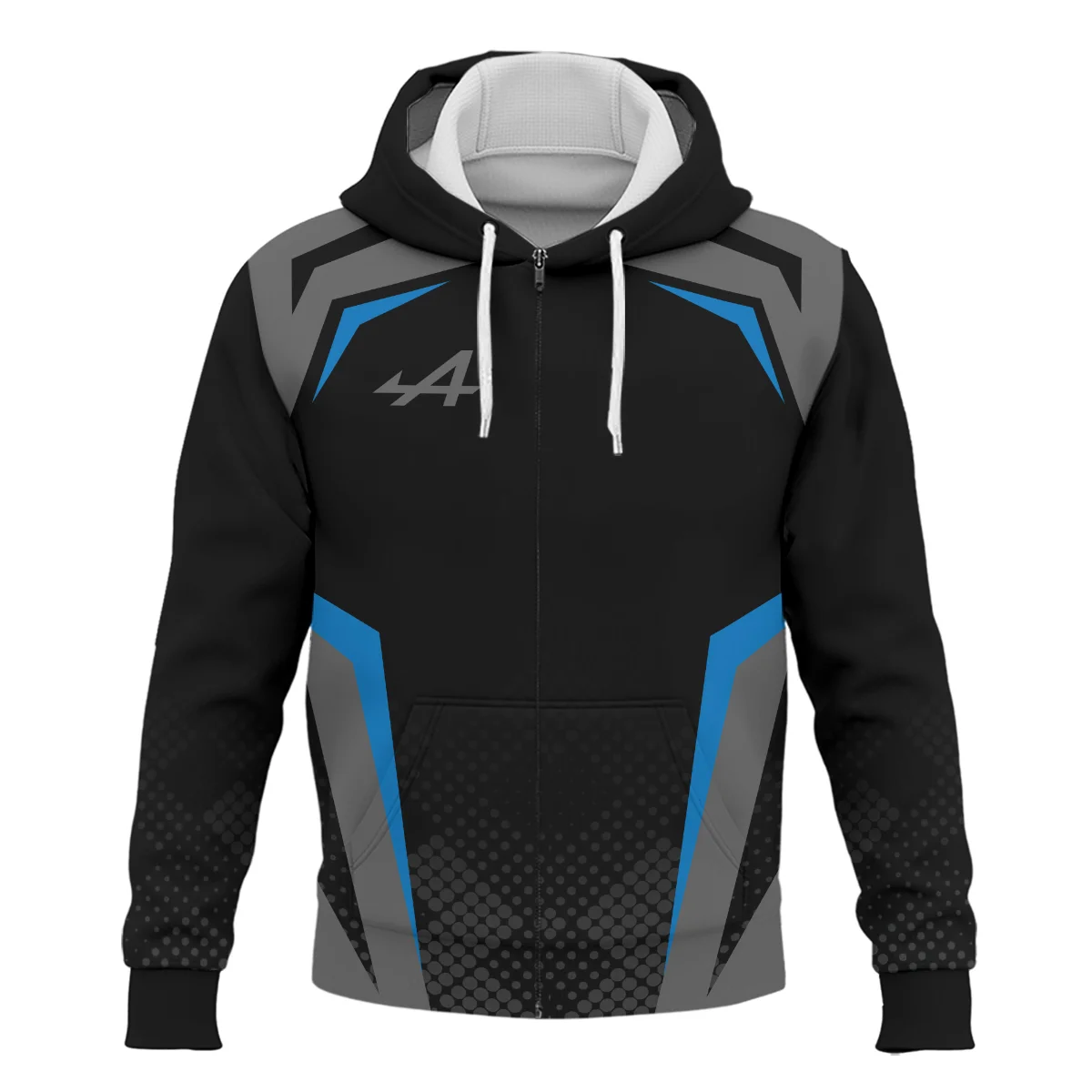 Alpine F1 Teamwear Zipper Hoodie BLVA5326A3ALPZHD - Image 2