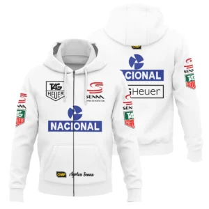 1985 Ayrton Senna John Player Special Lotus F1 Racing Team Zipper Hoodie BL3725A3ZHD - Pit Lane Clothing