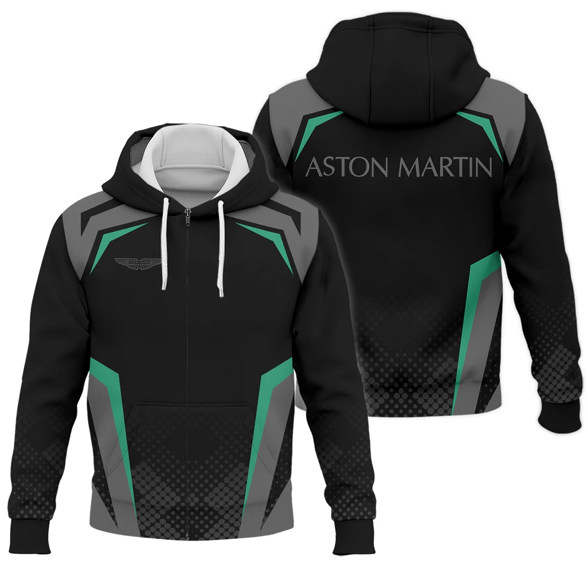 Aston Martin F1 Teamwear Zipper Hoodie BLVA5326A3AMZHD
