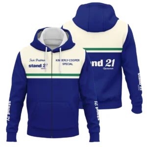 1990s Sir Jack Brabham Race IndyCar Suit Zipper Hoodie BLVAJB070725A02ZHD