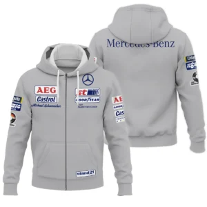 1990 Michael Schumacher Race Suit Mercedes F1 Zipper Hoodie BLVAMC020925A5ZHD