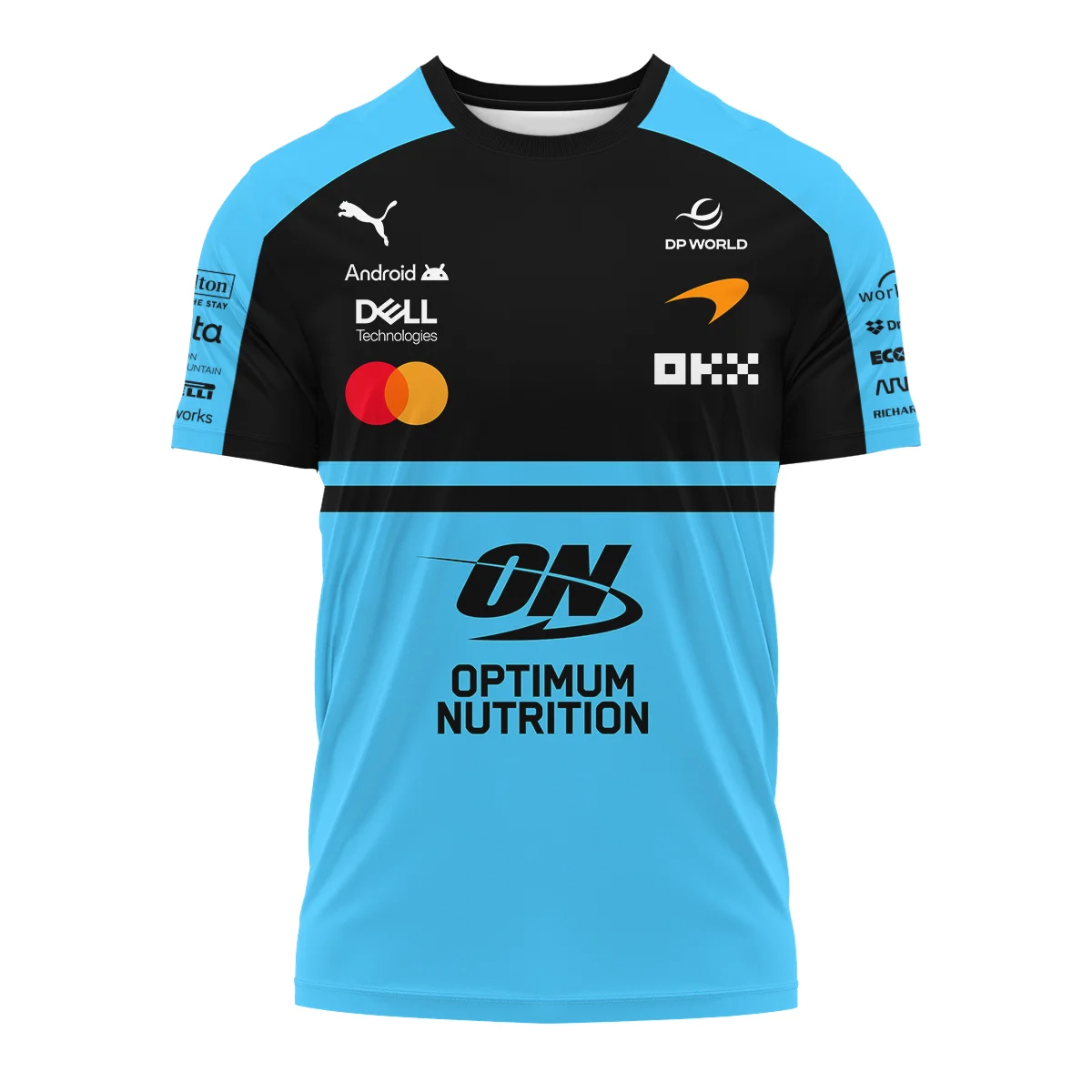 2026 McLaren F1 Teamwear For Fans T-Shirt BLMCL25126A3TS - Cyan - Image 2