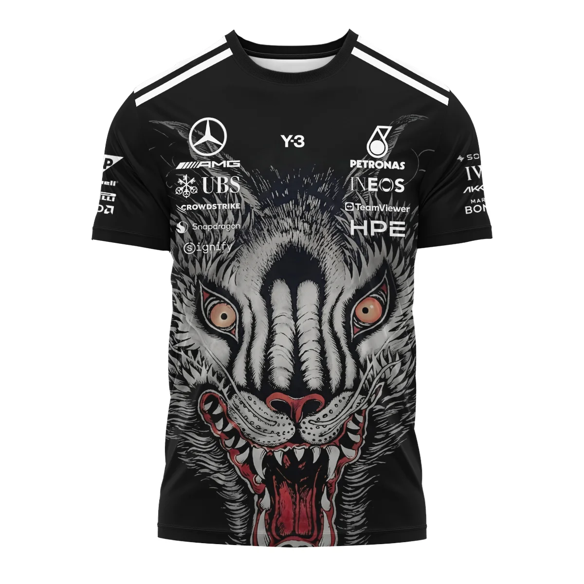 2026 Japan GP Y-3 x Mercedes F1 - T-Shirt BLMER18326A1TS - Image 2