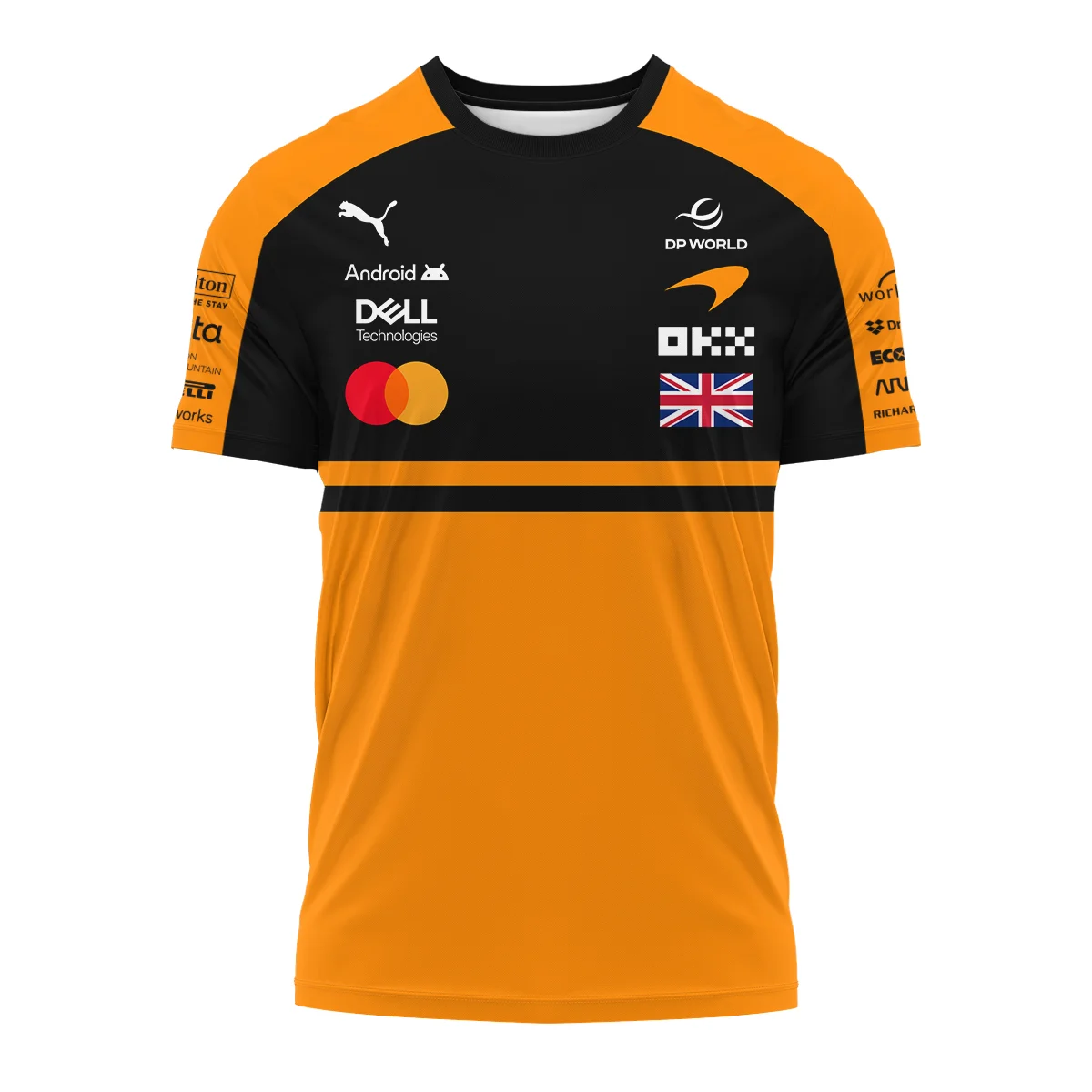 2026 Lando Norris McLaren F1 Teamwear T-Shirt BLNR26126A1TS - Orange - Image 2