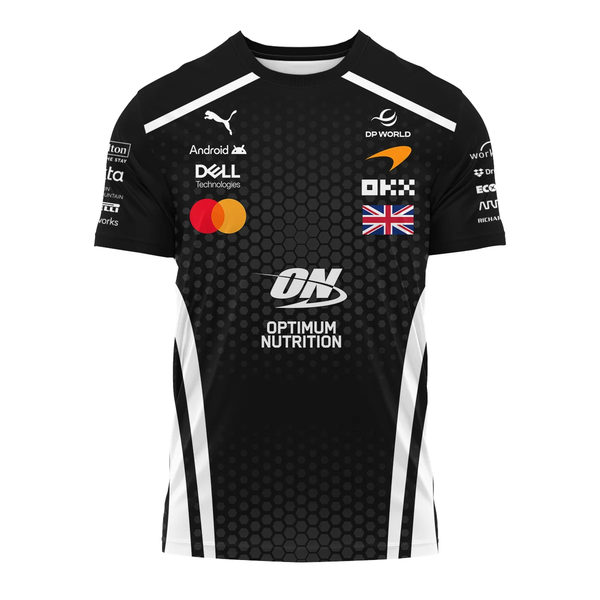 2026 Lando Norris McLaren F1 Teamwear T-Shirt BLNR26226A2TS - White - Image 2