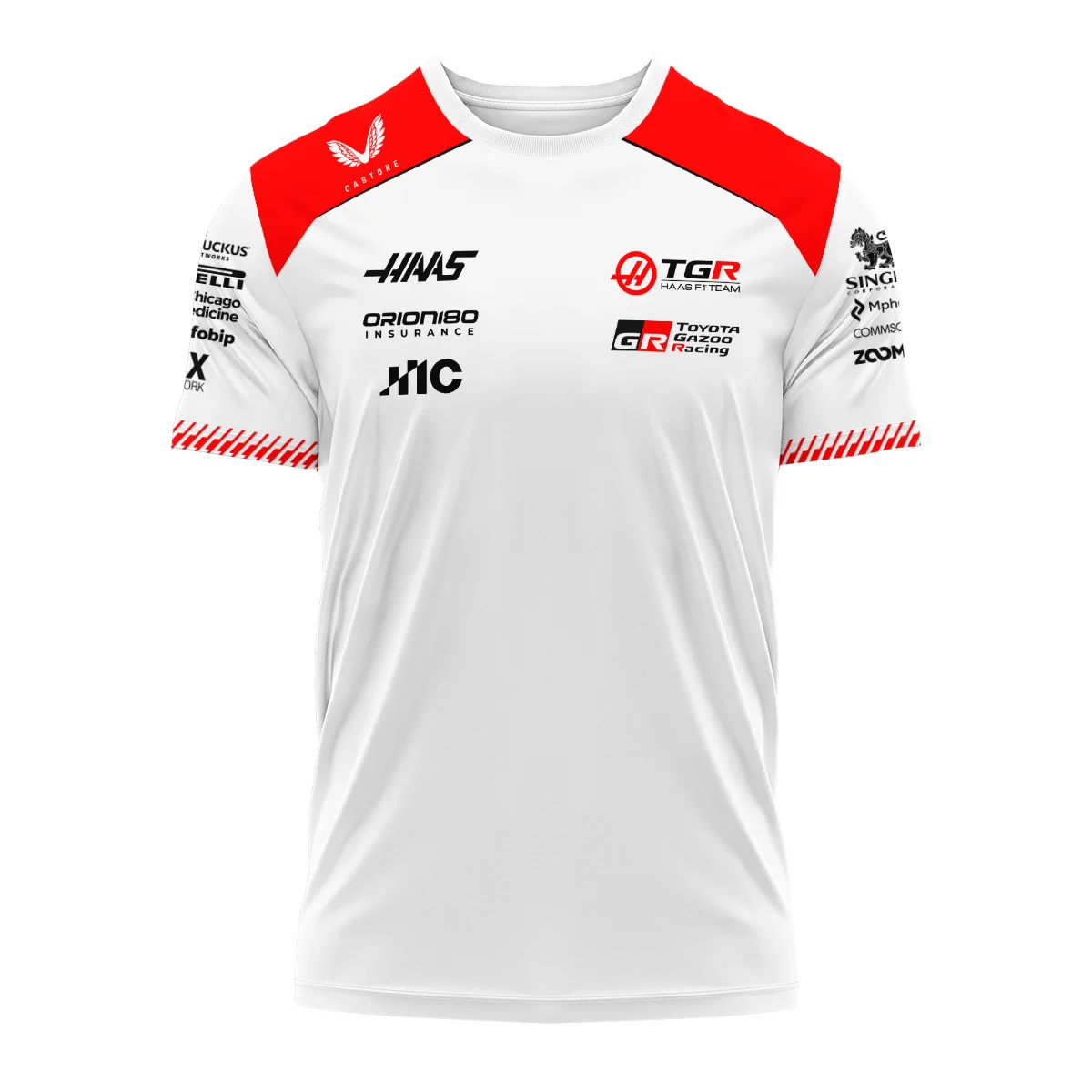 2026 Haas F1 Teamwear T-Shirt BLVAHAAS9226A2TS - White - Image 2