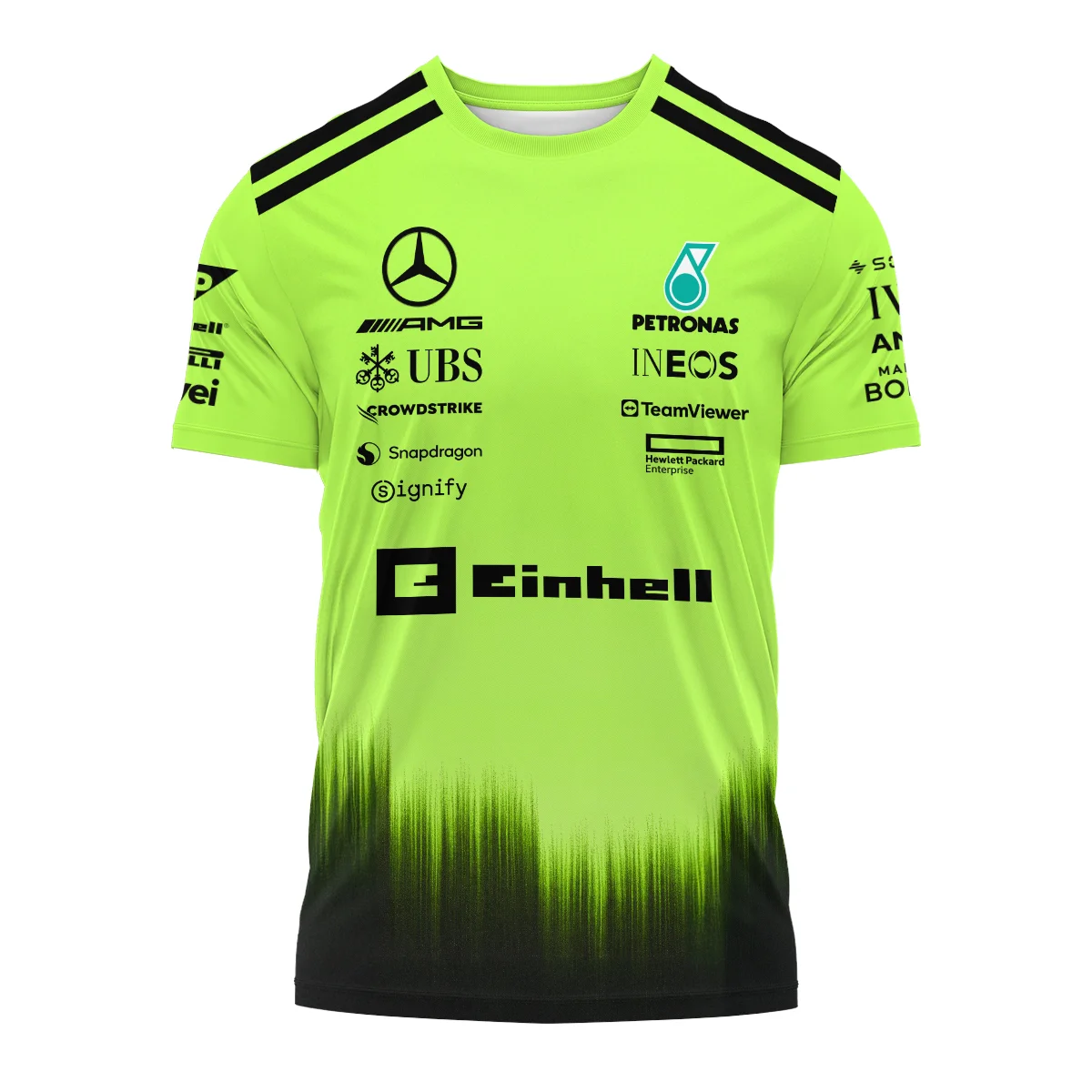 2026 Mercedes F1 Teamwear T-Shirt BLVAMER1226A5TS - Green - Image 2