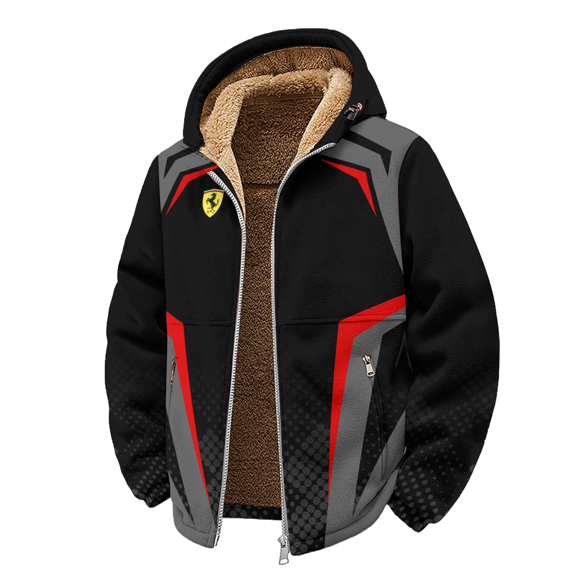 Ferrari F1 Teamwear Winter Fleece Jacket BLVA5326A3FRRWFJ - Image 2