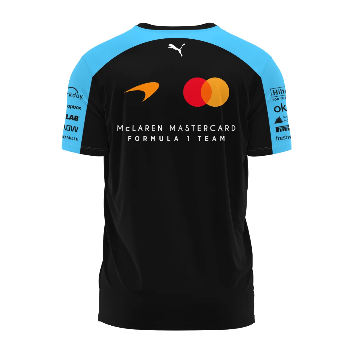 2026 McLaren F1 Teamwear For Fans T-Shirt BLMCL25126A3TS - Cyan - Image 3