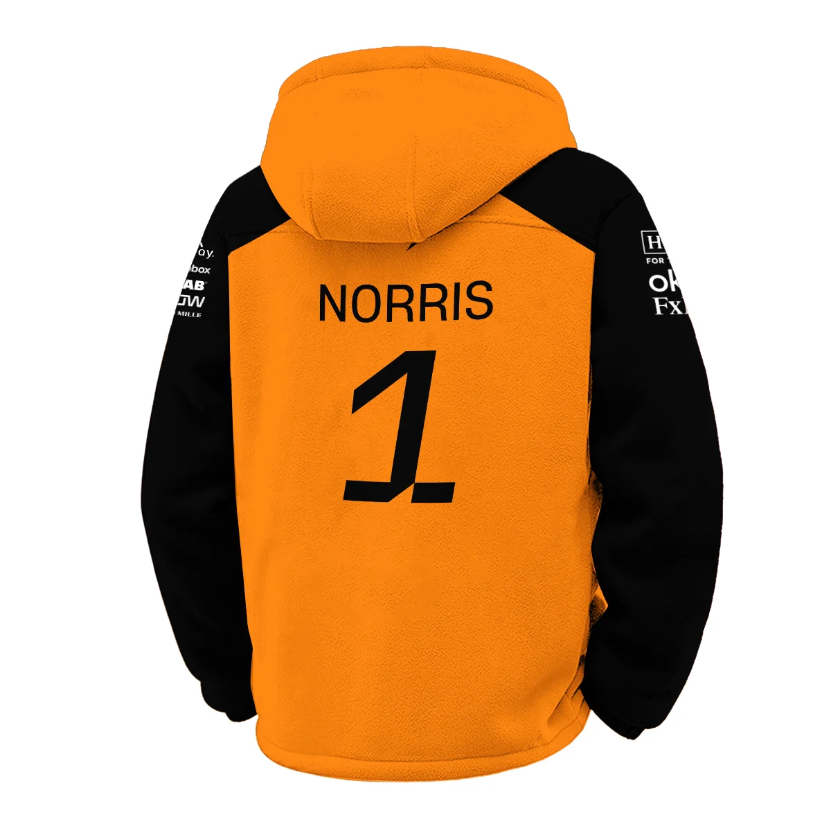 #1 2026 Lando Norris McLaren F1 Team For Fans Winter Fleece Jacket BLNR3126A1WFJ - Image 3