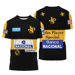 1985 Ayrton Senna John Player Special - Lotus F1 Racing Team T-Shirt BL3725A4TS - Race Day Outfit