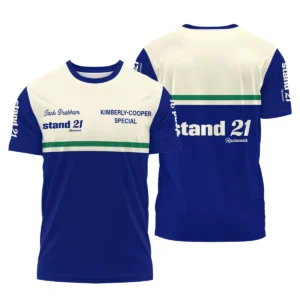 1990s Sir Jack Brabham Race IndyCar Suit T-Shirt BLVAJB070725A02TS