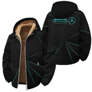Mercedes F1 Teamwear Winter Fleece Jacket BL8326A1MERWFJ - Motorsport Apparel