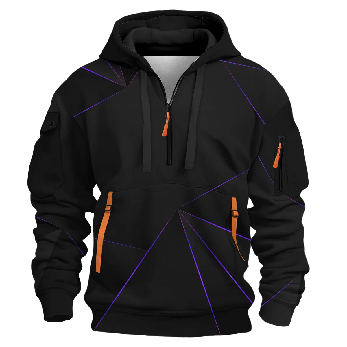 Alpine F1 Teamwear Hoodie Half Zip BL8326A1ALPHDF - Image 2