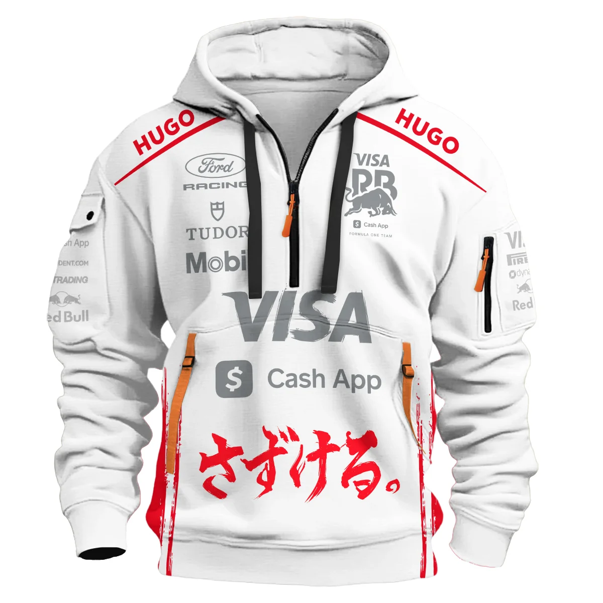 Japan Spring Edition Racing Bulls F1 - Hoodie Half Zip BLVA243RCBHDF - Image 2