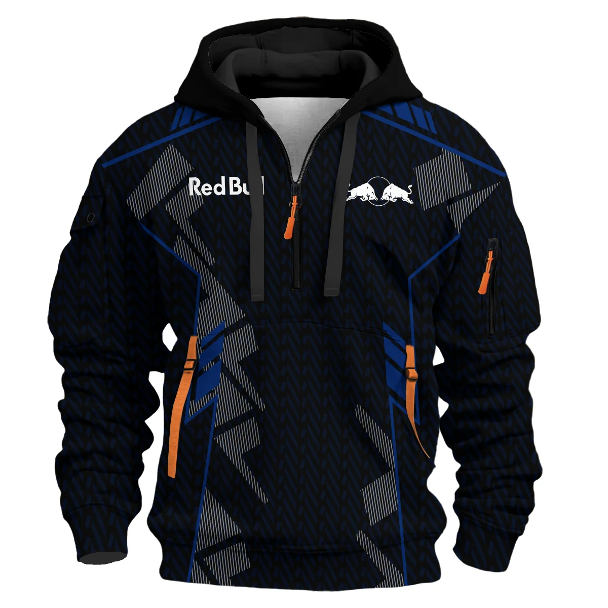 Red Bull Racing F1 Teamwear Hoodie Half Zip BLVA5326A1RBRHDF - Image 2