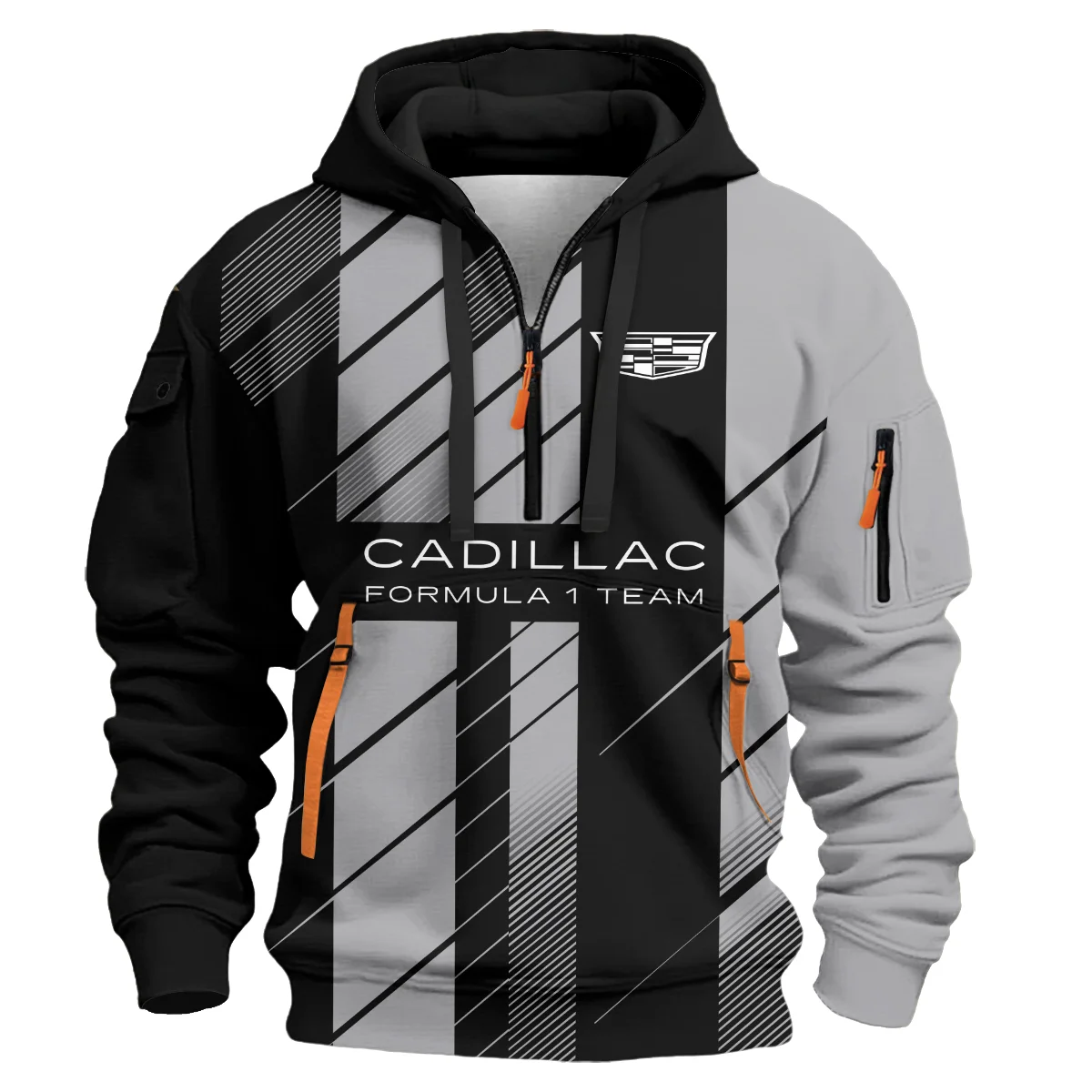 Cadillac F1 Teamwear Hoodie Half Zip BLVA5326A2CADHDF - Image 2