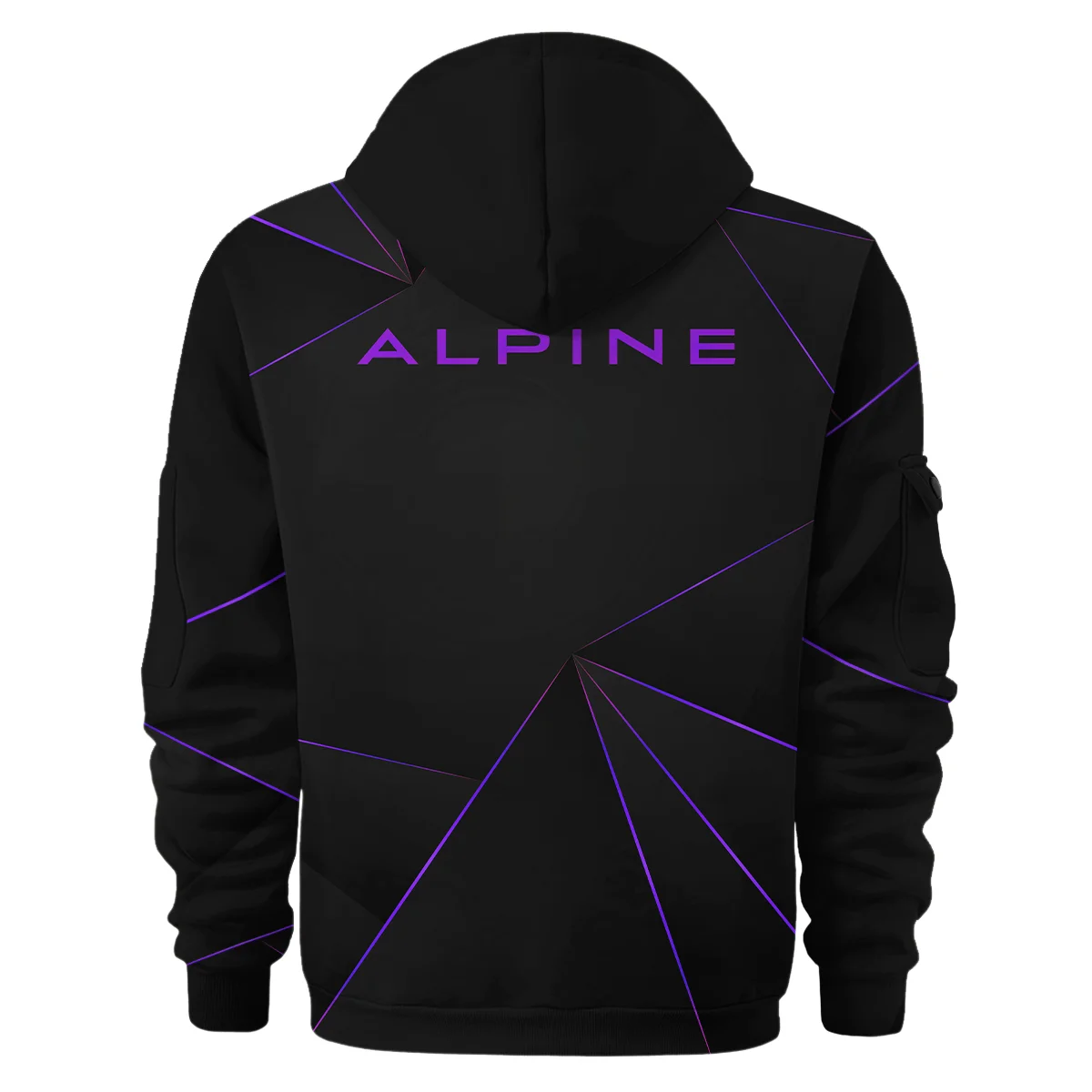 Alpine F1 Teamwear Hoodie Half Zip BL8326A1ALPHDF - Image 3