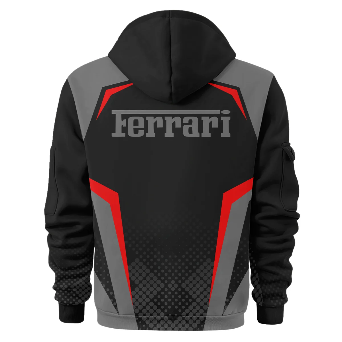 Ferrari F1 Teamwear Hoodie Half Zip BLVA5326A3FRRHDF - Image 3