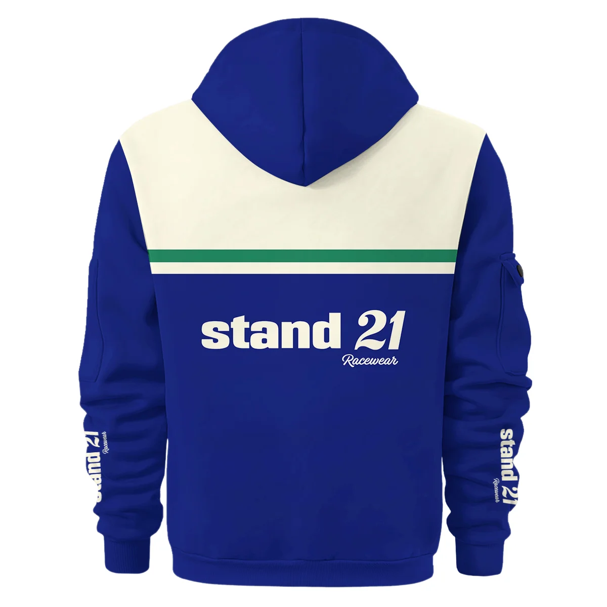 1990s Sir Jack Brabham Race IndyCar Suit Hoodie Half Zipper BLVAJB070725A02HDF - Image 3