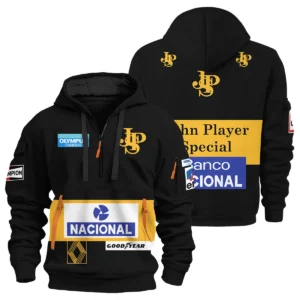 1985 Ayrton Senna John Player Special - Lotus F1 Racing Team Hoodie Half Zipper BL3725A4HDF - Motorsport Apparel