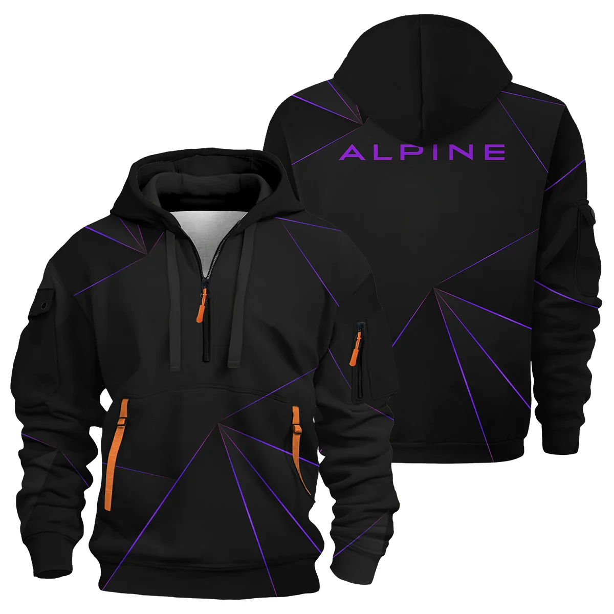 Alpine F1 Teamwear Hoodie Half Zip BL8326A1ALPHDF