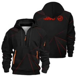 Haas F1 Teamwear Hoodie Half Zip BL8326A1HAASHDF