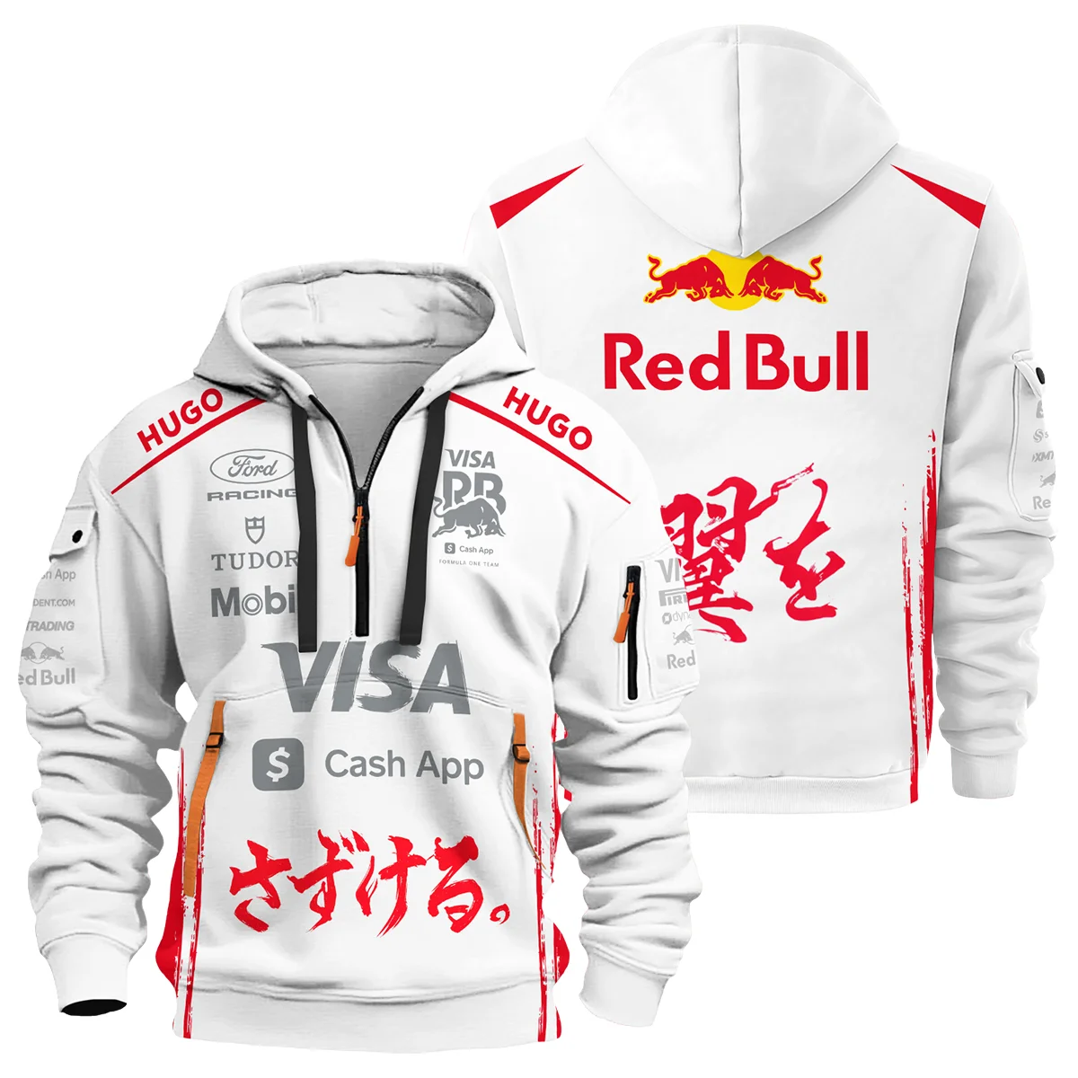 Japan Spring Edition Racing Bulls F1 - Hoodie Half Zip BLVA243RCBHDF