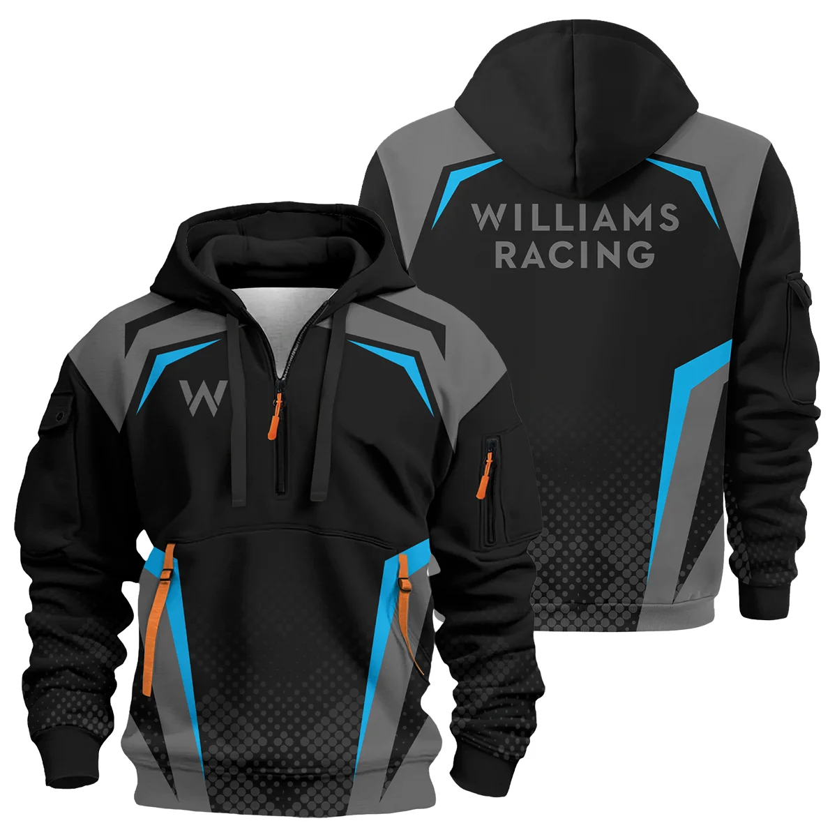 Williams F1 Teamwear Hoodie Half Zip BLVA5326A3WILHDF