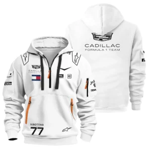 2026 Valtteri Bottas Cadillac F1 Team Apparel Hoodie Half Zip BLVA9326VB4HDF