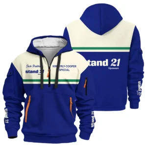 1990s Sir Jack Brabham Race IndyCar Suit Hoodie Half Zipper BLVAJB070725A02HDF