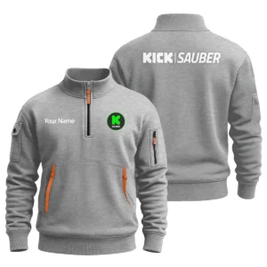 Kick Sauber F1 Team Logo Fashion Sweatshirt Half Zipper BLFO6825A1KS