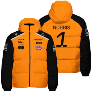 #1 2026 Lando Norris McLaren F1 Team For Fans Down & Puffer Jackets BLNR3126A1HCJ - Racing Lifestyle Clothing