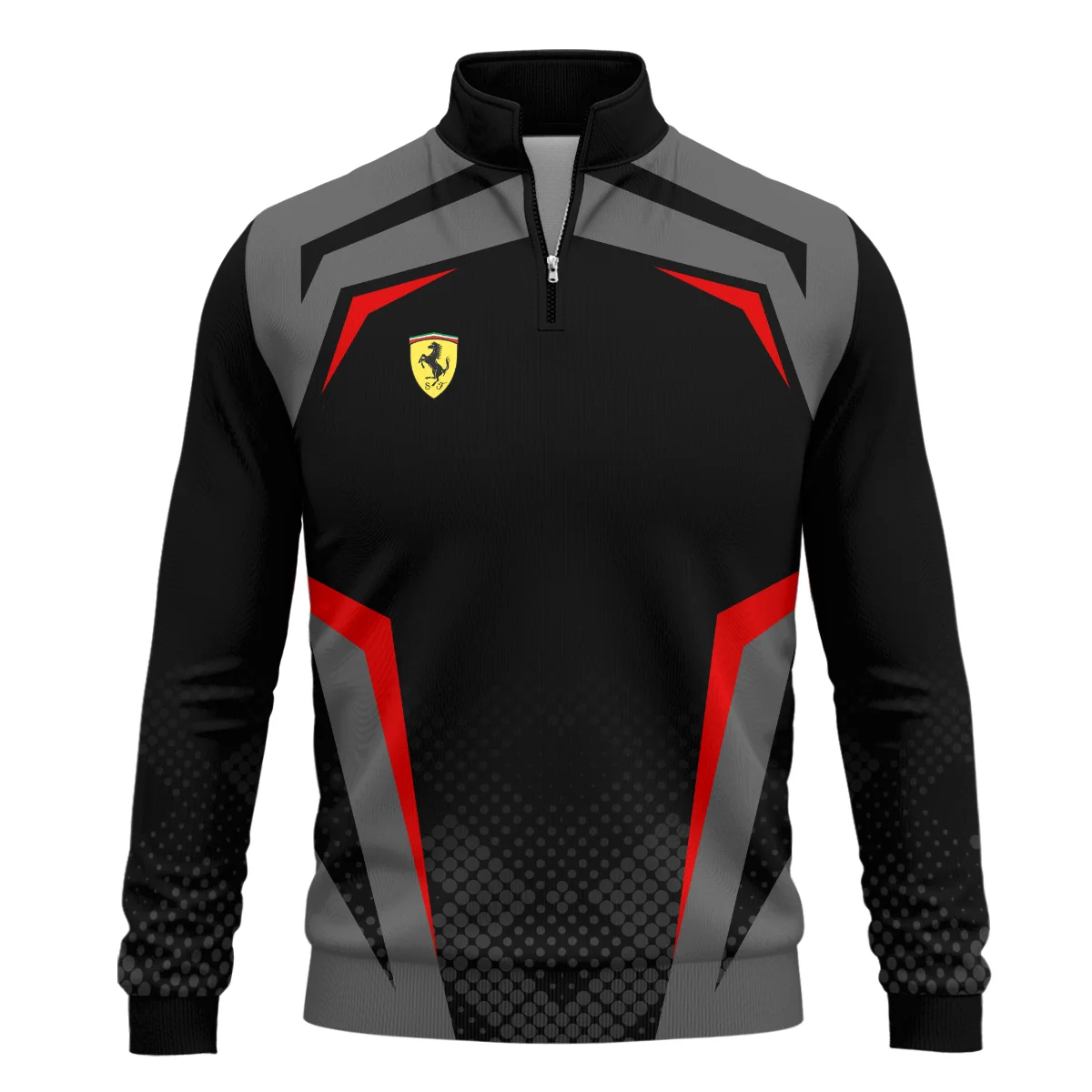 Ferrari F1 Teamwear Quarter Zip Sweatshirt BLVA5326A3FRRQZS - Image 2