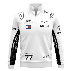 Alternative view of 2026 Valtteri Bottas Cadillac F1 Team Apparel Quarter Zip Sweatshirt BLVA9326VB4QZS