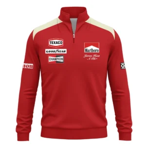 Alternative view of 1976 James Hunt Racing Suit McLaren F1 Quarter-Zip Sweatshirt BLVAJHR130825A3QZS